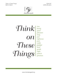 Think on These Things (Digital Download Accompaniment Track)