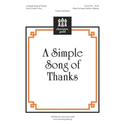 A Simple Song of Thanks (Accompaniment Track)