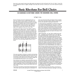 Basic Rhythms for Bell Choirs - 3 octaves