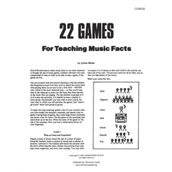 22 Games for Teaching Music Facts Book