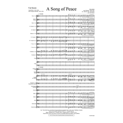 A Song of Peace Full Orchestra Score and Parts