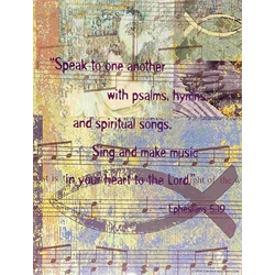 Speak to One Another With Psalms Poster