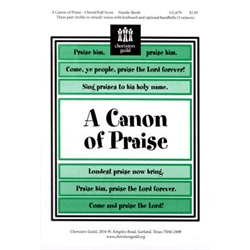 A Canon of Praise (Choral Full Score)