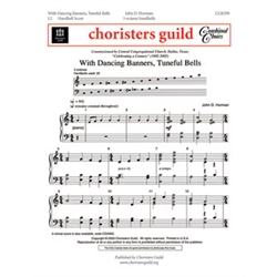 With Dancing Banners, Tuneful Bells (Handbell Score)