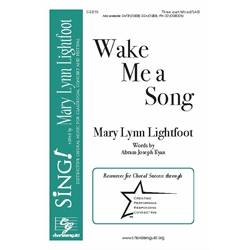 Wake Me a Song (Three-Part Mixed)