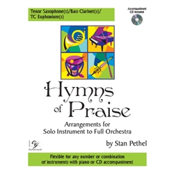 Hymns of Praise - Tenor Saxophone(s)/Bass Clarinet(s)/TC Euphonium(s) (with CD)