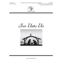 For Unto Us Conductor Score + Reproducible Instrumental Parts