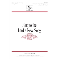 Sing to the Lord a New Song - Unison