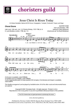 Jesus Christ Is Risen Today (Choral Score)