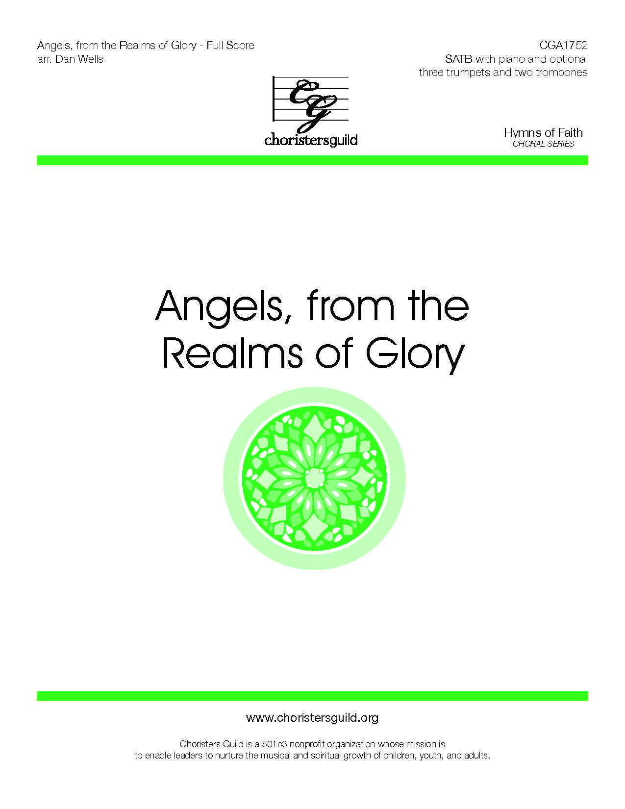 Angels, from the Realms of Glory (Full Score and Reproducible Parts)