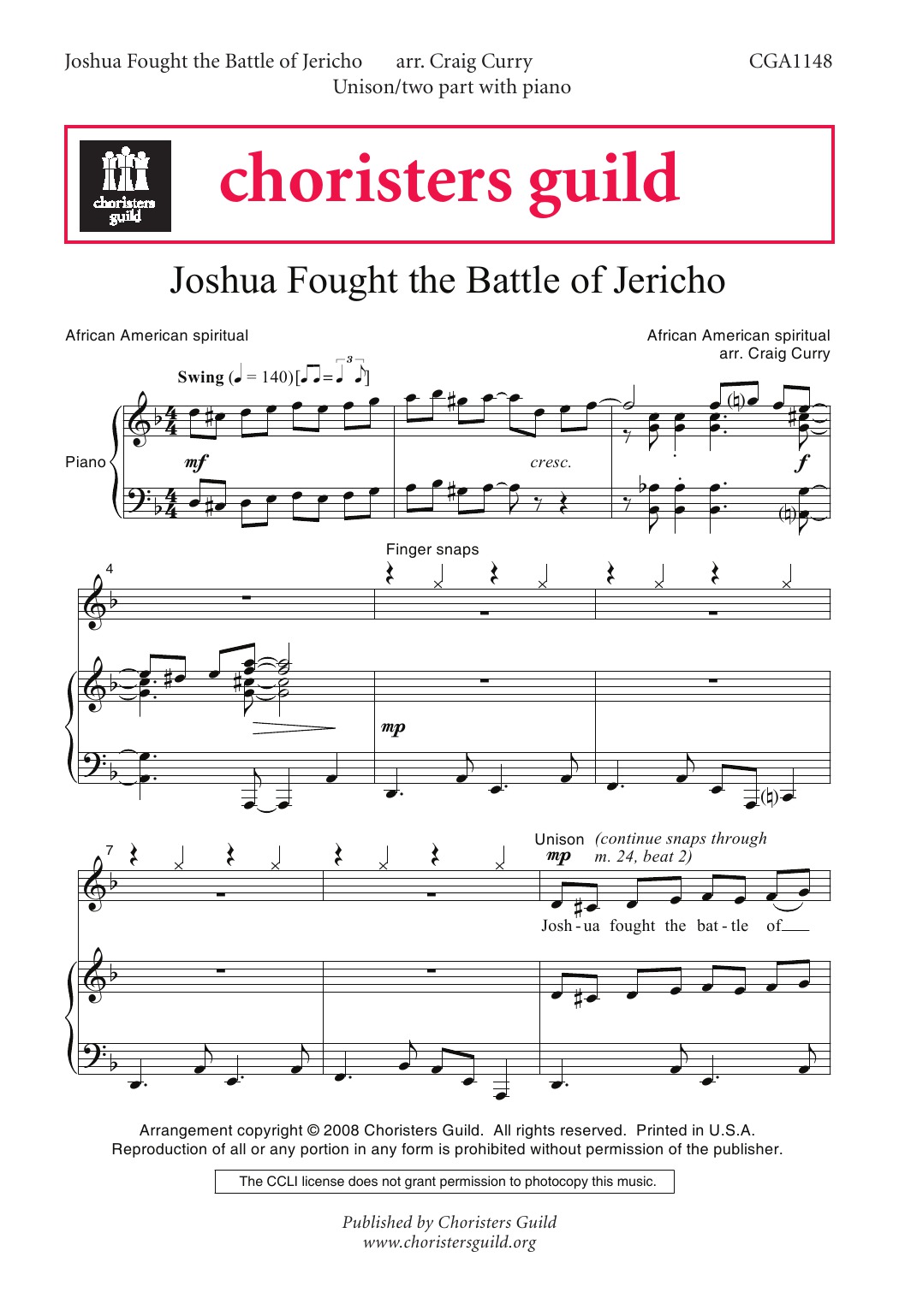 Joshua Fought the Battle of Jericho